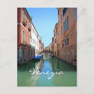Venedig-Kanal-Personalpostkarte Postkarte