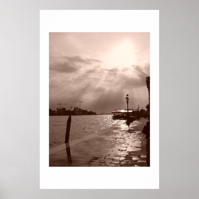 Venedig-Kanal Poster (Vorne)