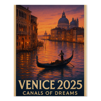 Venedig - "Kanäle der Träume" Poster