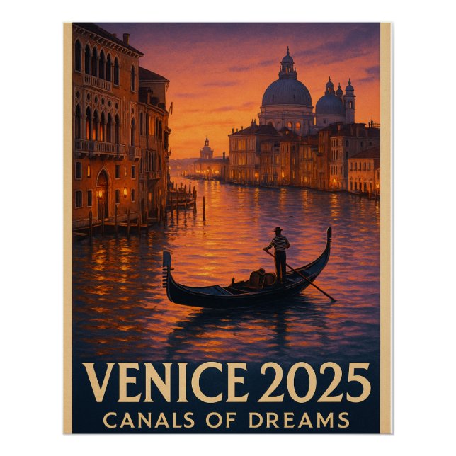 Venedig - "Kanäle der Träume" Poster (Vorderseite)