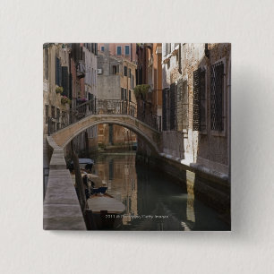 Venedig-Kanäle und Steinbrücke Button