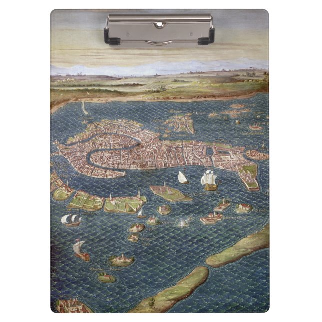 VENEDIG: KARTE, 16. Jahrhundert Klemmbrett (Vorderseite)