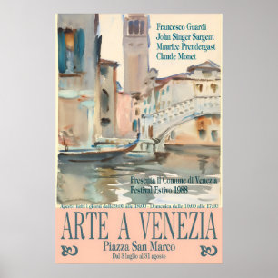 Venedig Kunstausstellungsplakat Guardi, Sargent Poster
