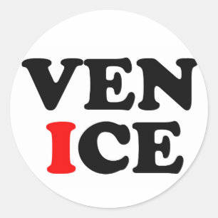 VENEDIG-LOGO RUNDER AUFKLEBER