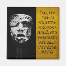 Venedig, Masken Italiens (Kühlschrankmagnet)