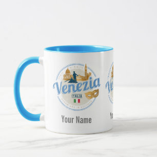 Venedig mit Gondoliere Italien Karneval Vintage Tasse