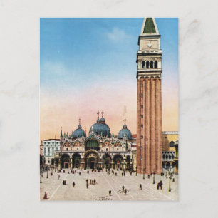 Venedig, Nachbildung einer Vintage-Postkarte 1910 Postkarte