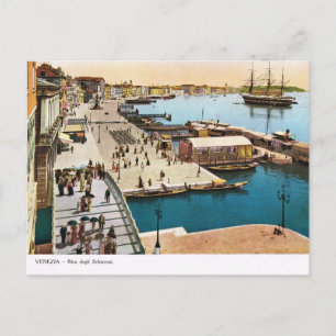 Venedig, Nachbildung einer Vintage-Postkarte 1910 Postkarte