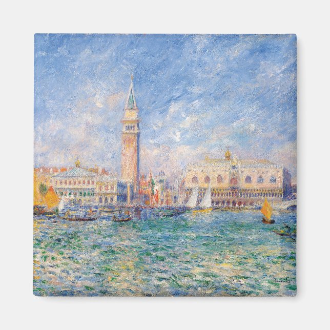 Venedig (Palast des Dogen) Pierre-Auguste Renoir Magnet (Vorne)