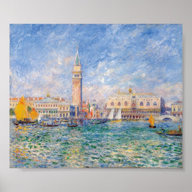 Venedig (Palast des Dogen) Pierre-Auguste Renoir Poster (Vorne)