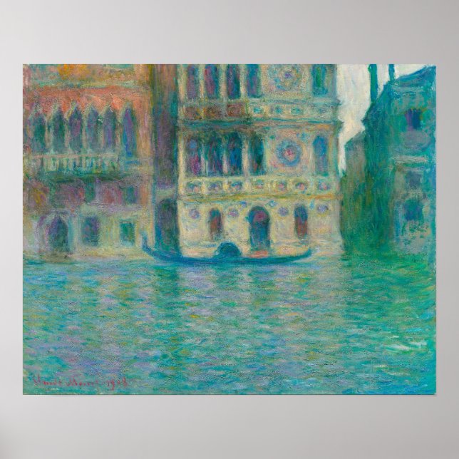 Venedig, Palazzo Dario (1908) von Claude Monet Poster (Vorne)