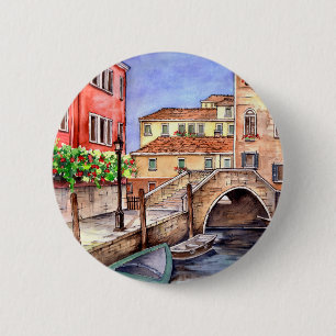 Venedig - Pen & Wash Button