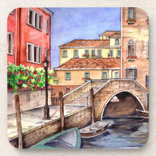 Venedig - Pen & Wash Getränkeuntersetzer