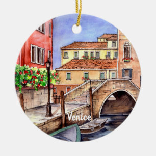 Venedig - Pen & Wash Keramikornament