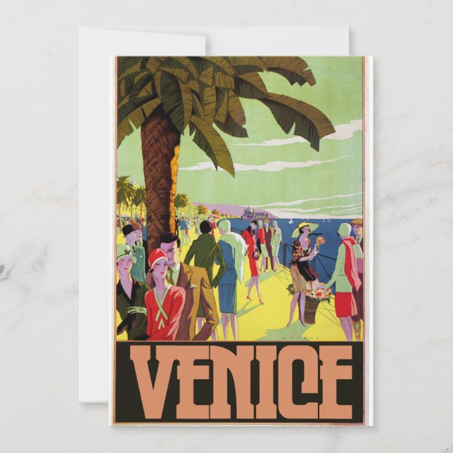 Venedig Reise Kunstwerk Einladung (Vorderseite)