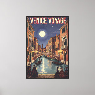 Venedig Reise Retro Leinwanddruck