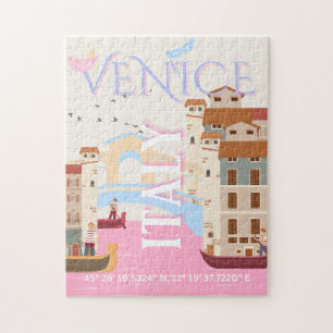 Venedig Reisen Kunst, Italien, Reisen Kunst Puzzle