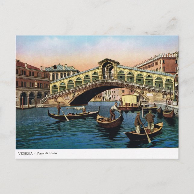 Venedig, Replik Vintage Postkarte 1910 (Vorderseite)