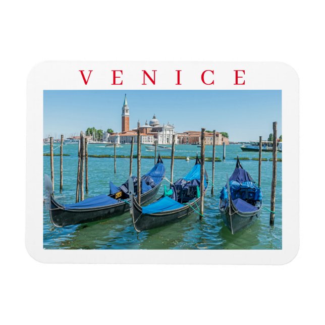 Venedig San Giorgio Aussicht Kühlschrankmagnet Magnet (Horizontal)