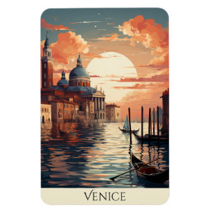 Venedig Schöne Kanal-Kunstwerke Magnet