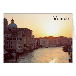 Venedig, Sonnenuntergang auf dem Kanal Grande
