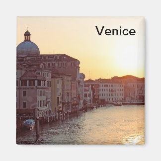 Venedig, Sonnenuntergang auf dem Kanal Grande Magnet
