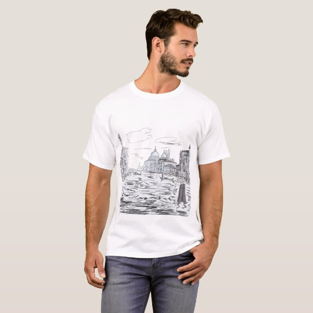 Venedig. Stadt am Wasser T-Shirt (Vorne ganz)