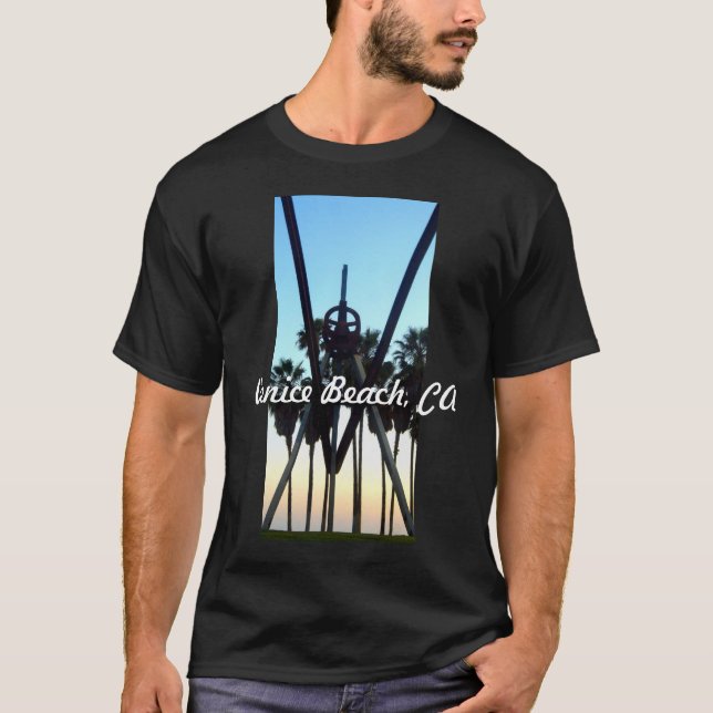Venedig-Strand-Himmel-Kalifornien-Andenken-Foto T-Shirt (Vorderseite)