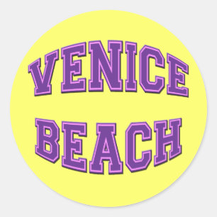 VENEDIG-STRAND RUNDER AUFKLEBER