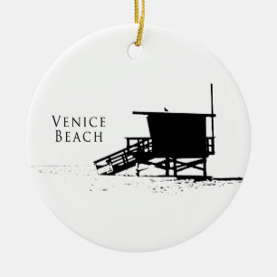 Venedig-Strand-Silhouette-Verzierung Keramikornament