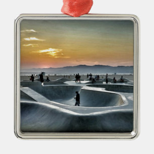 Venedig-Strand-Skateboard-Park Ornament Aus Metall