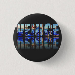 Venedig-Text mit Reflektion Button