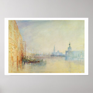 Venedig, The Mouth of the Grand Canal, c.1840 (w/c Poster