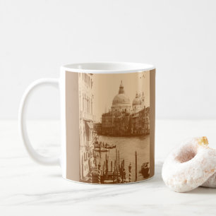 Venedig und Grand Canal in Taupe Kaffeetasse