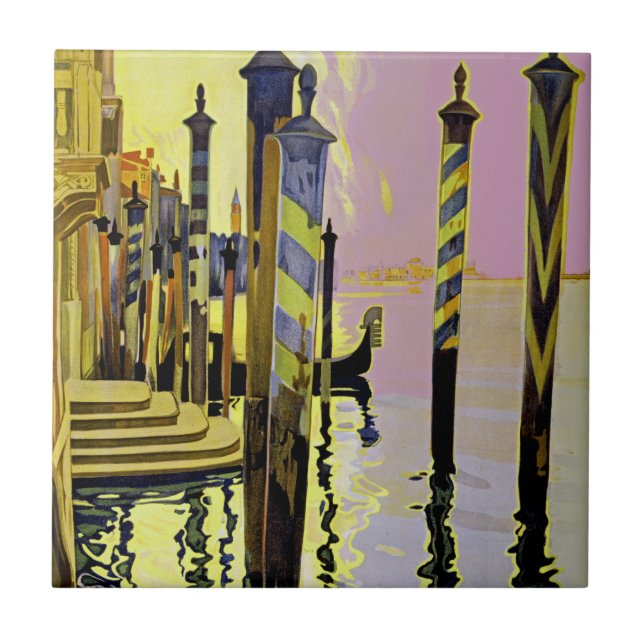 Venedig und le Lido Fliese (Vorderseite)