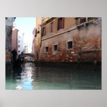 Venedig und seine Kanäle - Original-Fotoposter