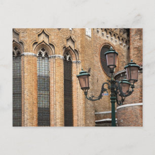 Venedig, Venetien, Italien - Ein Laternenpfahl ste Postkarte
