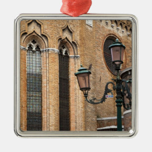 Venedig, Venetien, Italien - Ein Laternenpfahl ste Silbernes Ornament