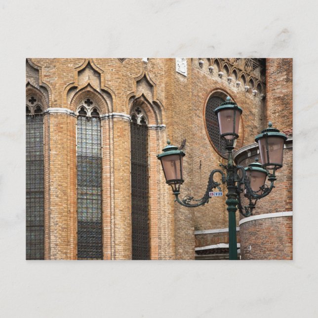Venedig, Venetien, Italien - Eine Lampe ist stehen Postkarte (Vorderseite)