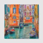 Venedig Venetien Italien landschaftliches Foto Magnet<br><div class="desc">Genießen Sie Farben aus Italien! Eine wunderschöne Reise-Fotografie aus Venedig von Tom Podmore auf diesem farbenfrohen Magneten wird ein schönes und fröhliches Souvenir Geschenk für ihn, sie, für Ihre Familie, Ehepaare und Freunde, und eine köstliche Dekoration für Ihre Zuhause. Boote in überfluteter historischer Stadt, verträumte Atmosphäre und einzigartige Farben. Venedig...</div>