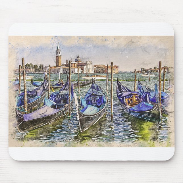 Venedig, Venezia, italienische Feriengeschenke Mousepad (Vorne)