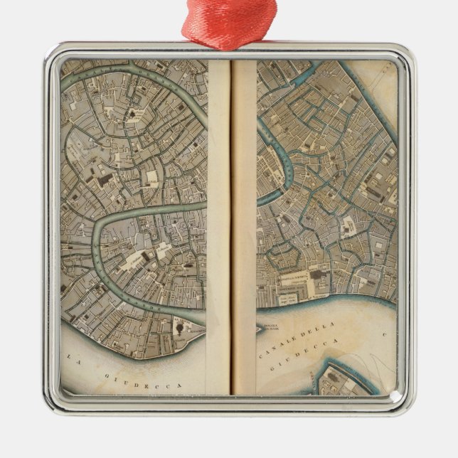 Venedig Venezia Venedig Silbernes Ornament (Vorne)