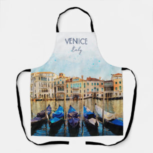 VENEDIG VENEZIA watercolor - Italien Reisen Souven Schürze