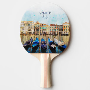 VENEDIG VENEZIA watercolor - Italien Reisen Souven Tischtennis Schläger