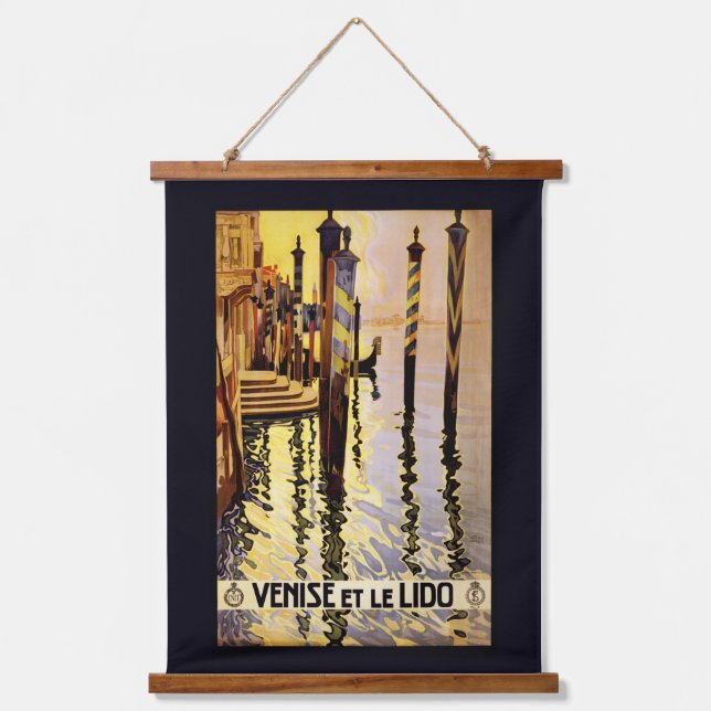 Venedig (Venise) Wandteppich Mit Holzrahmen (Vorderseite)