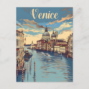 Venedig Vintag Postkarte