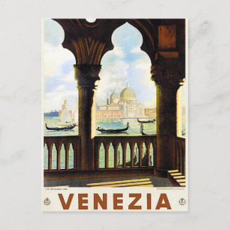 Venedig Vintage-Reise Postkarte