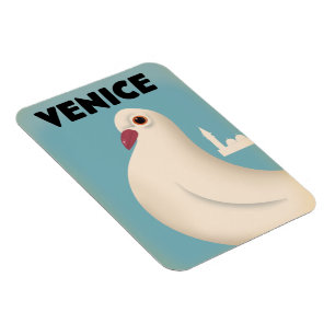 Venedig Vintage-Reiseposter Postkarte Magnet