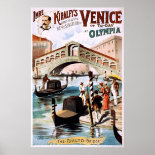 Venedig von heute an der Olympia Poster