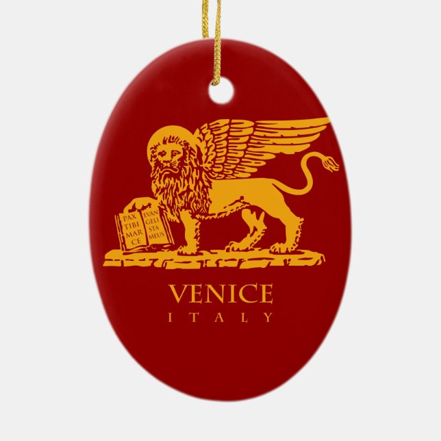 Venedig-Wappen Keramikornament (Hinten)